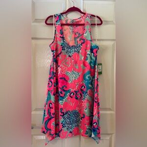Lilly Pulitzer Melle dress in I’m so jelly coral reef size L